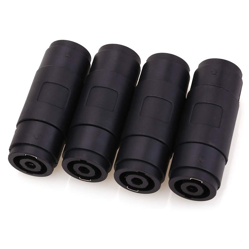 NANYI NL4FC speakon Cable NL4MMX Connector Adapter, 4Pin Speaker/Amp Speakon Female to Female Plug Jack Straight Coupler Cable Connector - 4 Pack - Image 3
